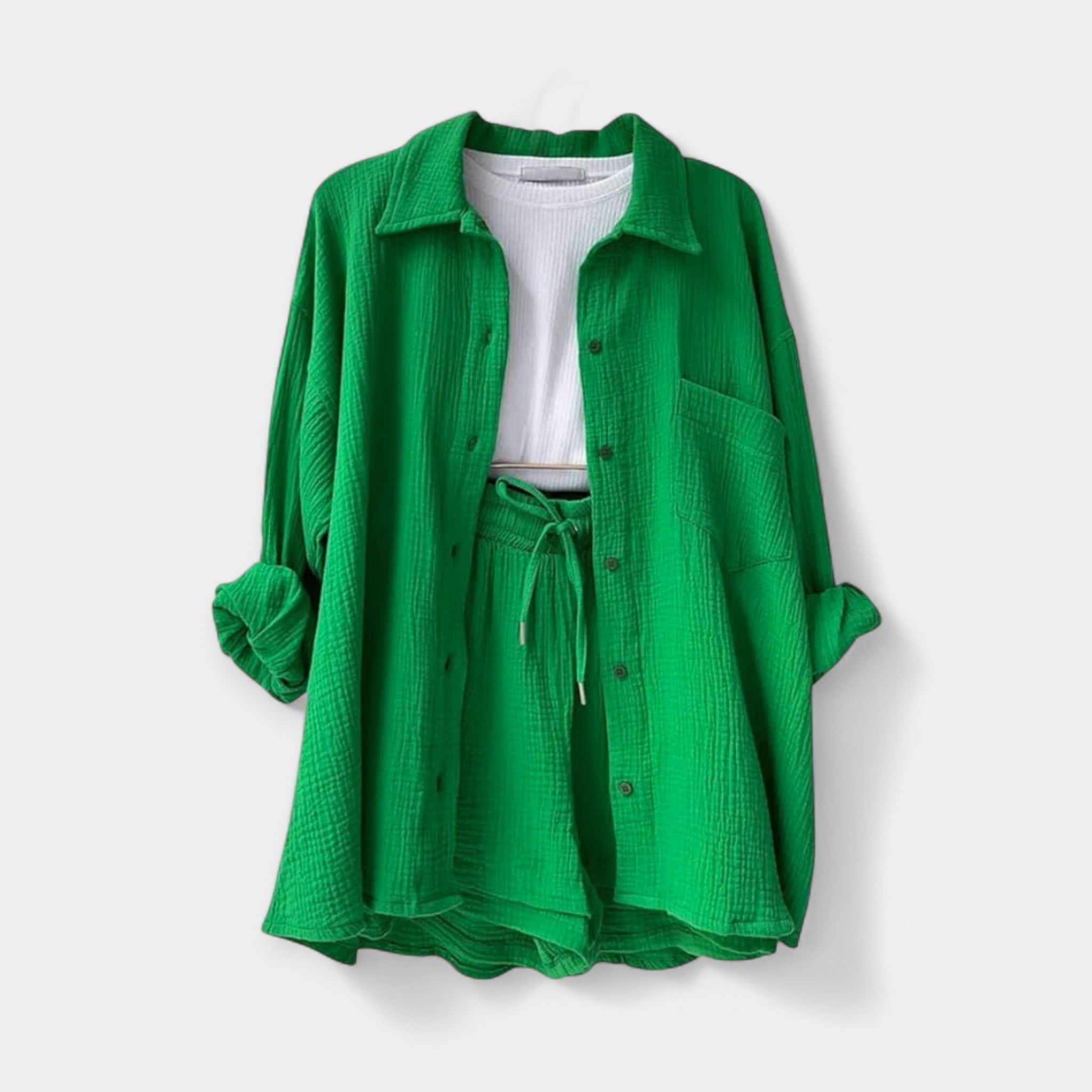 Ensemble d'Été Bicolore - Top et Short