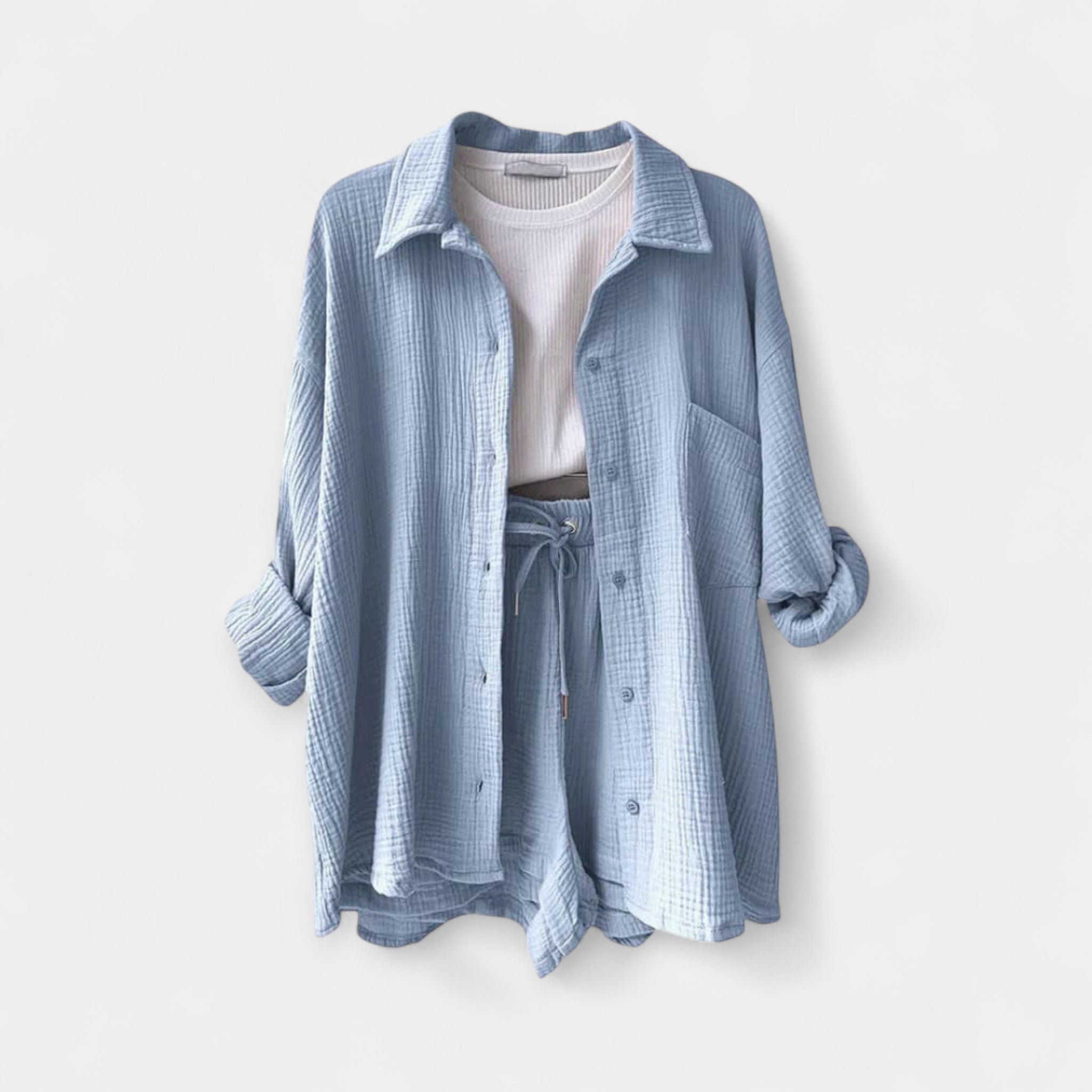Ensemble d'Été Bicolore - Top et Short