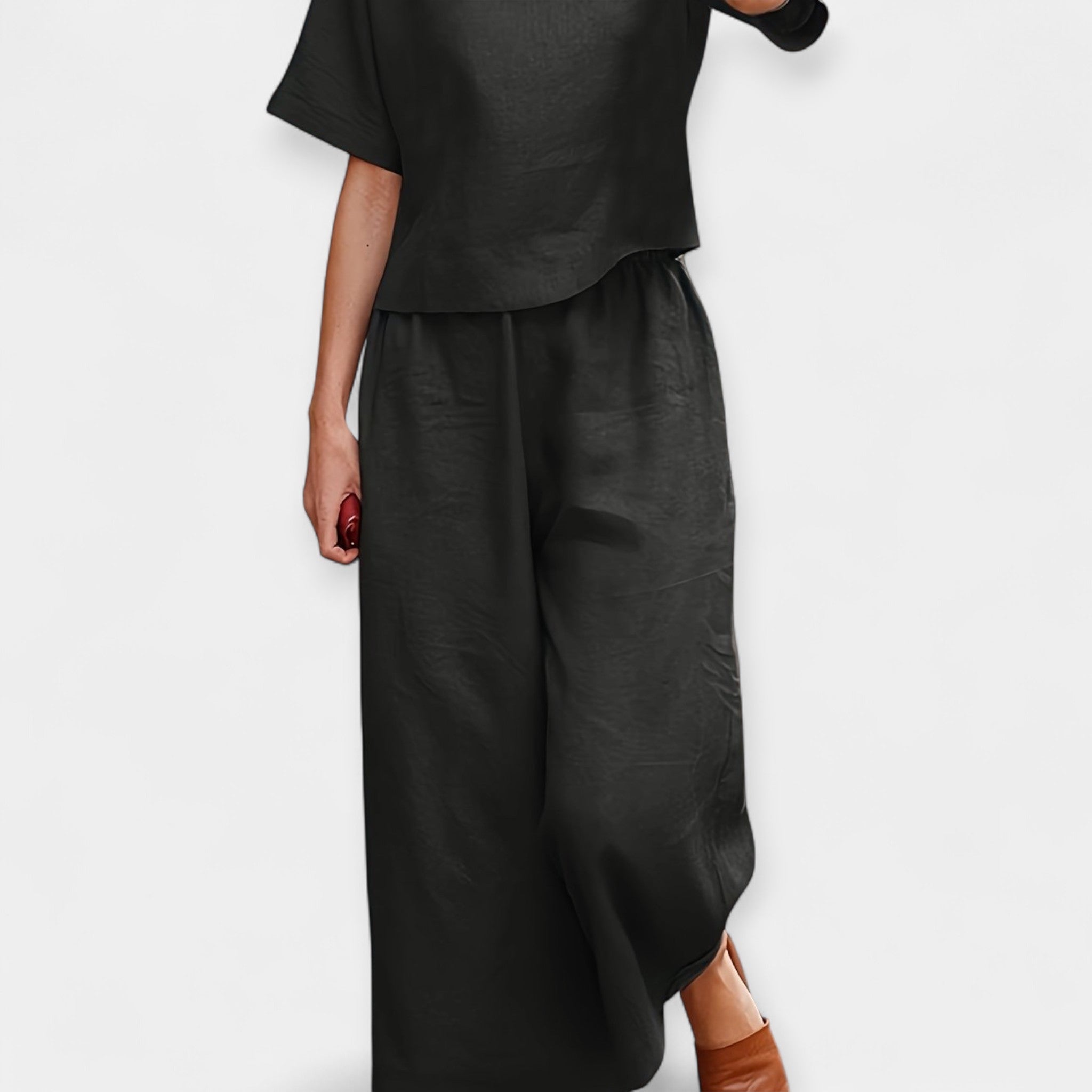 Ensemble Pantalon Aérien avec Manches Courtes