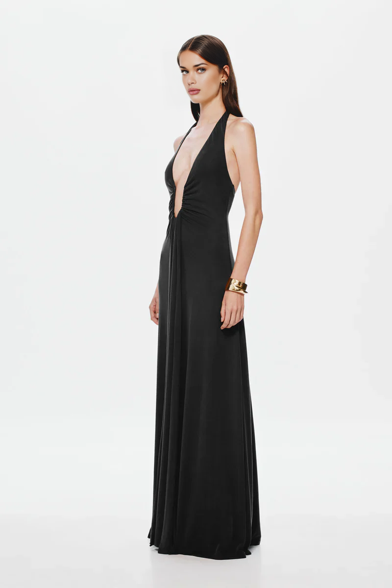 Valeria™ | Robe Longue Élégante – Minimalisme & Sensualité Réunis