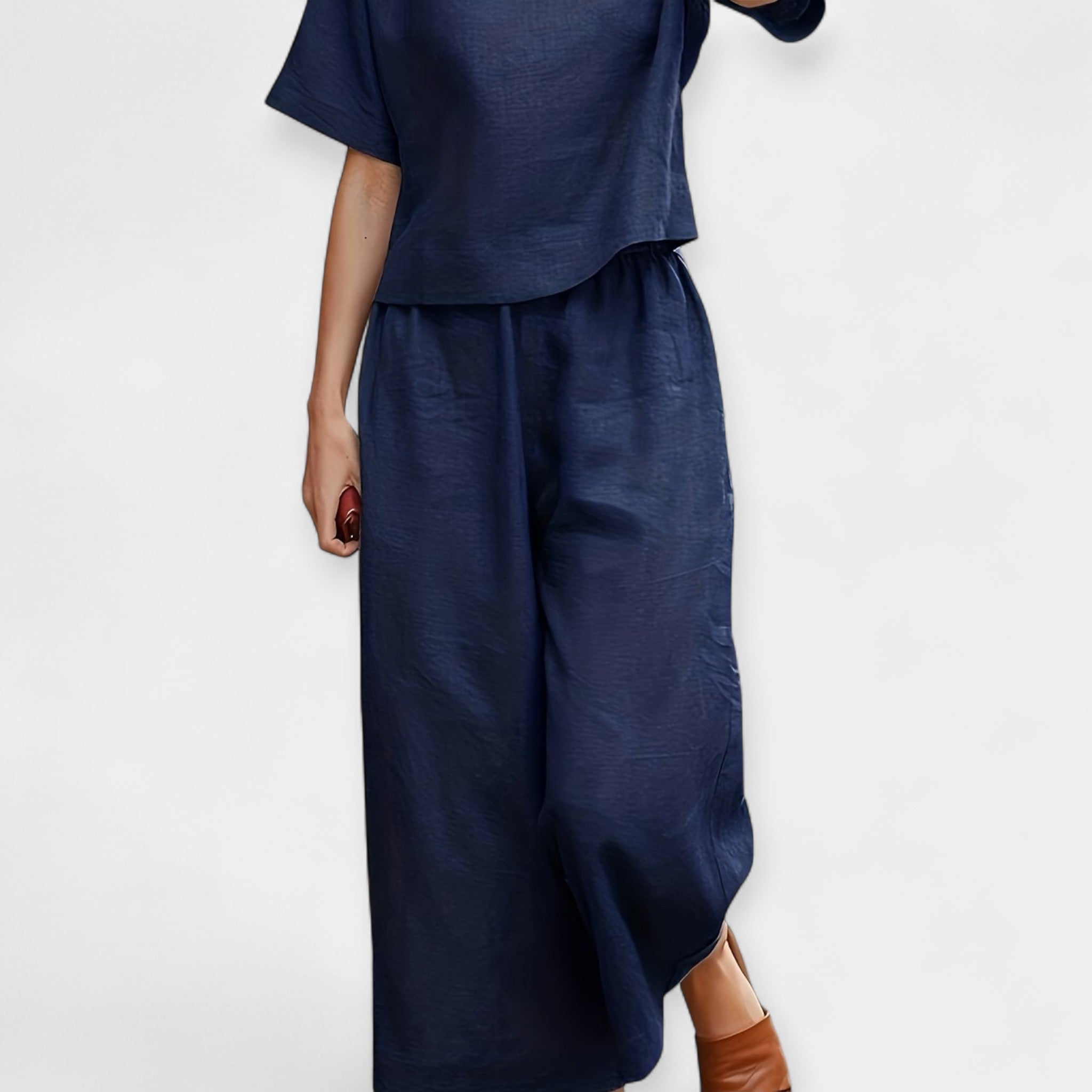 Ensemble Pantalon Aérien avec Manches Courtes