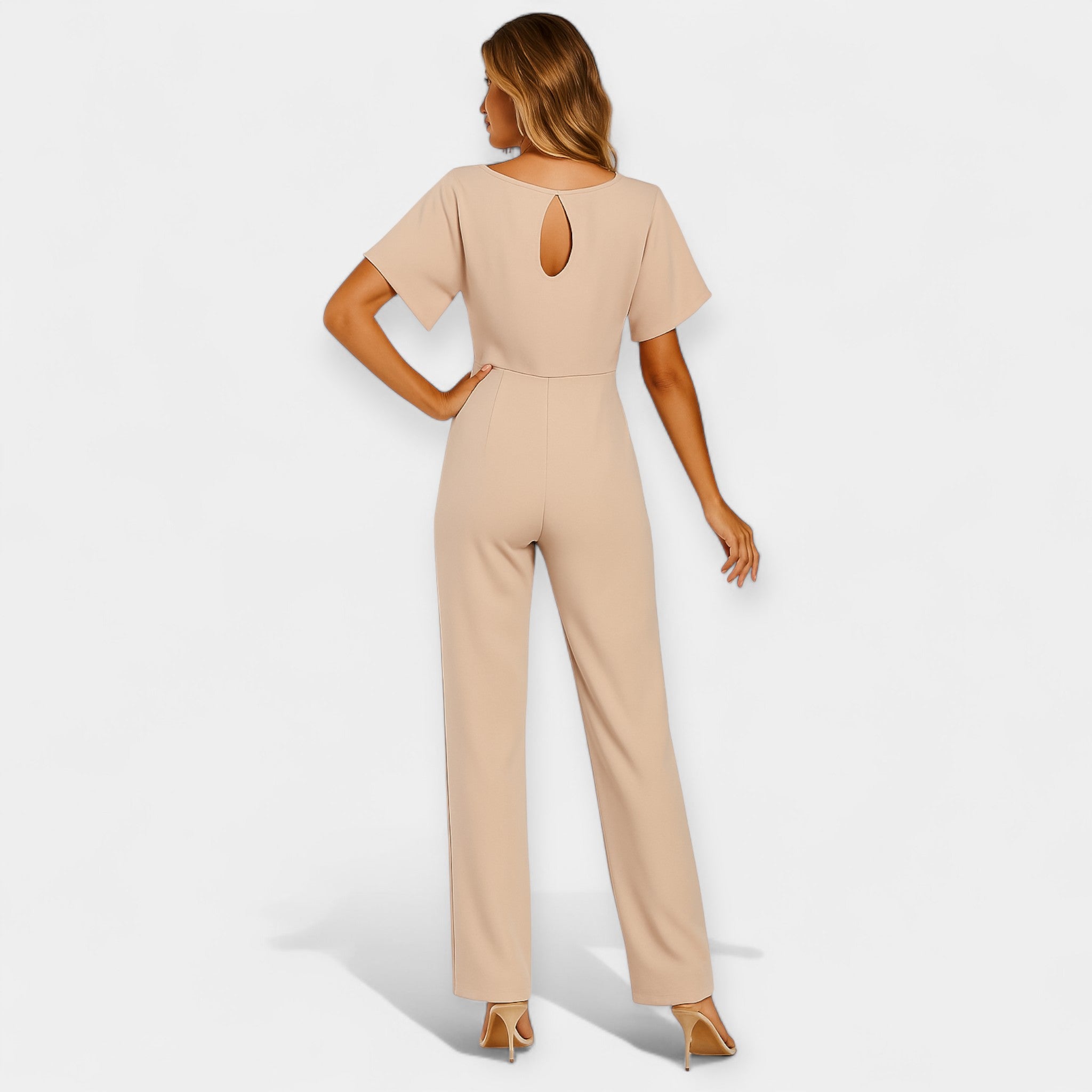 Combinaison Élégante avec Ceinture Ajustable