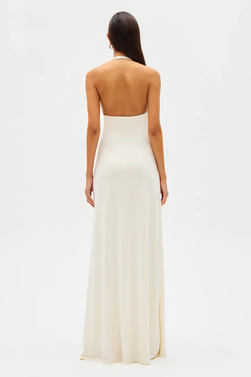 Valeria™ | Robe Longue Élégante – Minimalisme & Sensualité Réunis