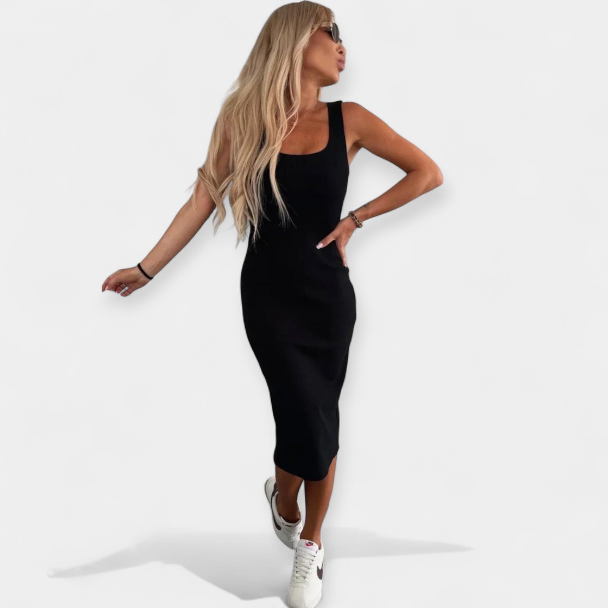 Ensemble Élégant : Robe Midi avec Bomber