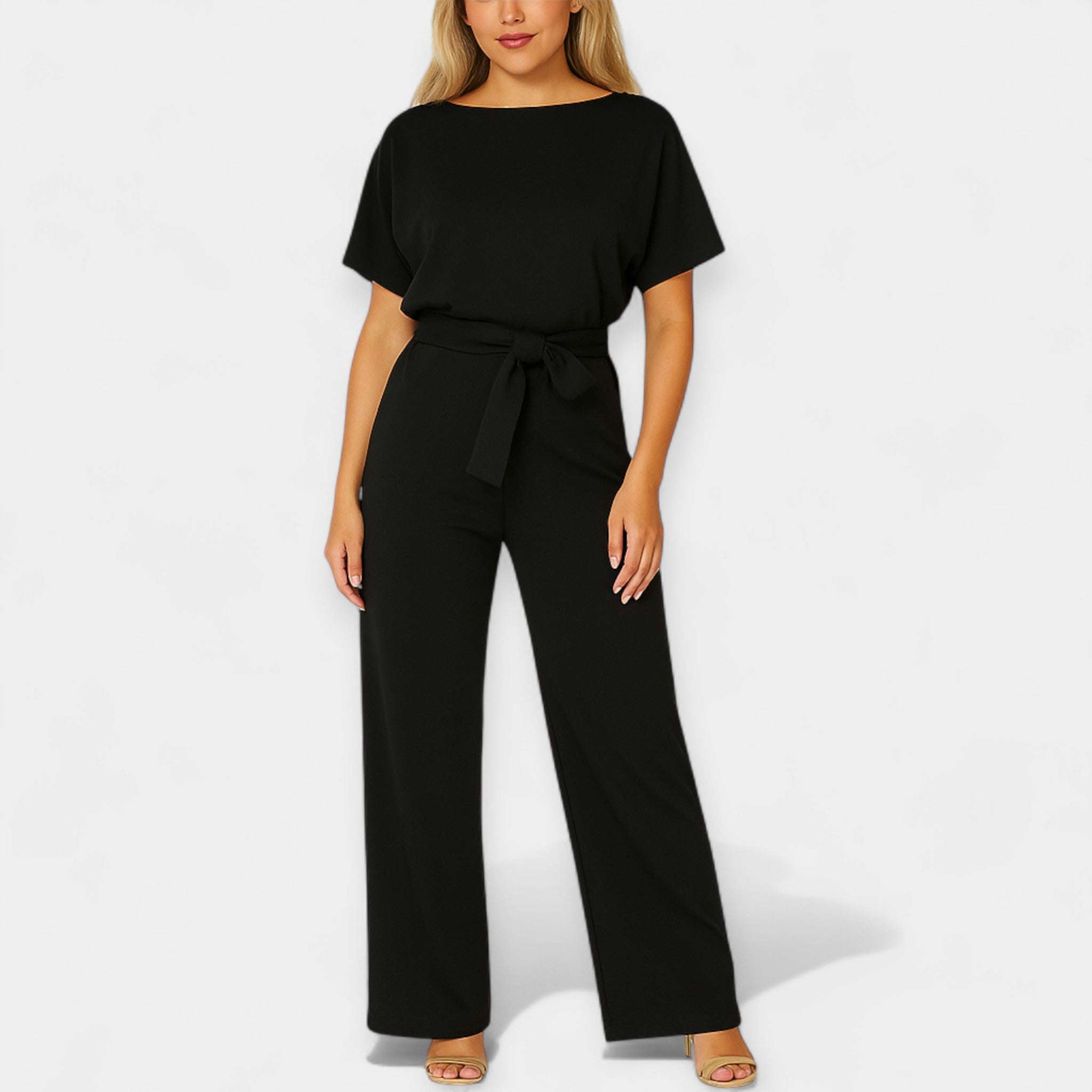 Combinaison Élégante avec Ceinture Ajustable