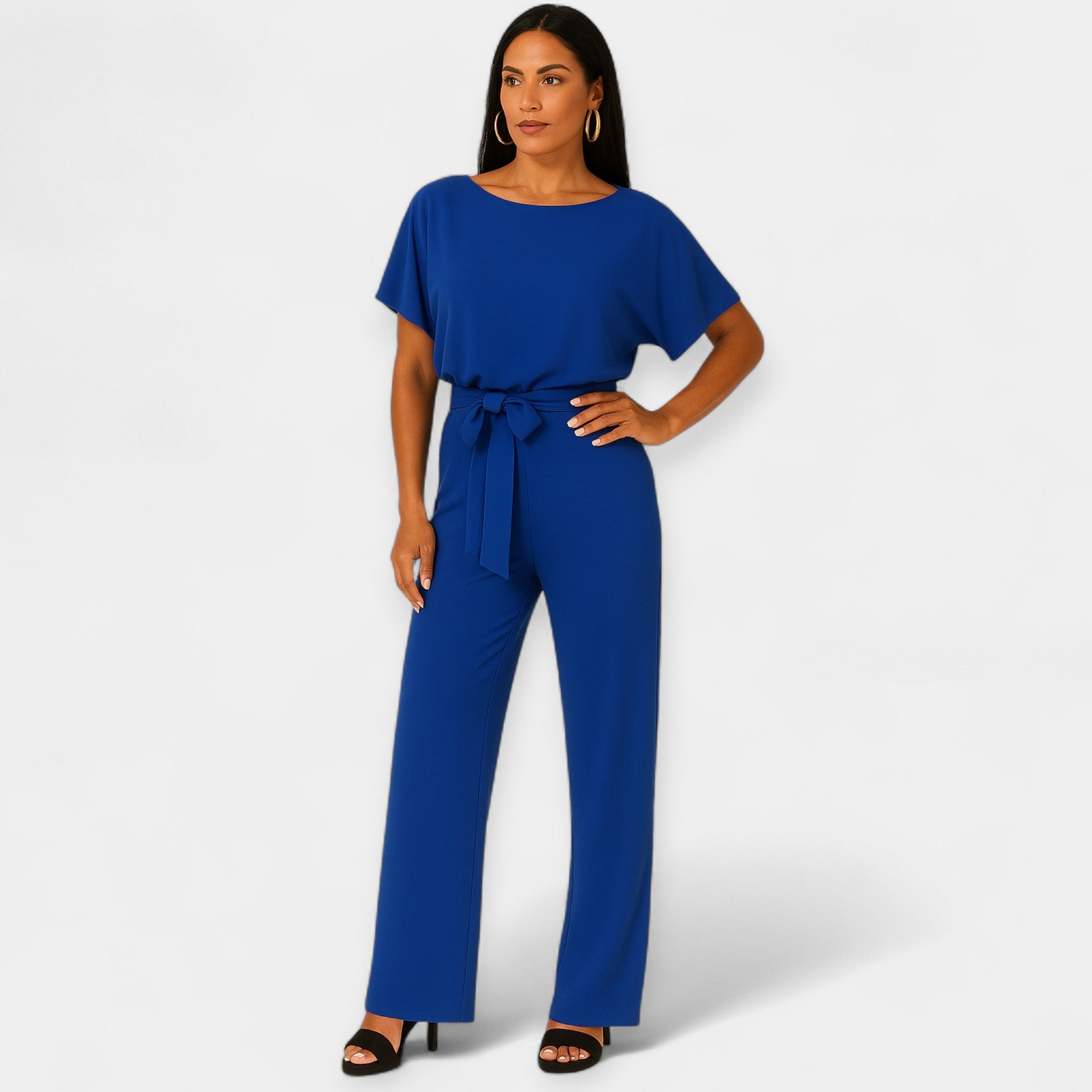 Combinaison Élégante avec Ceinture Ajustable