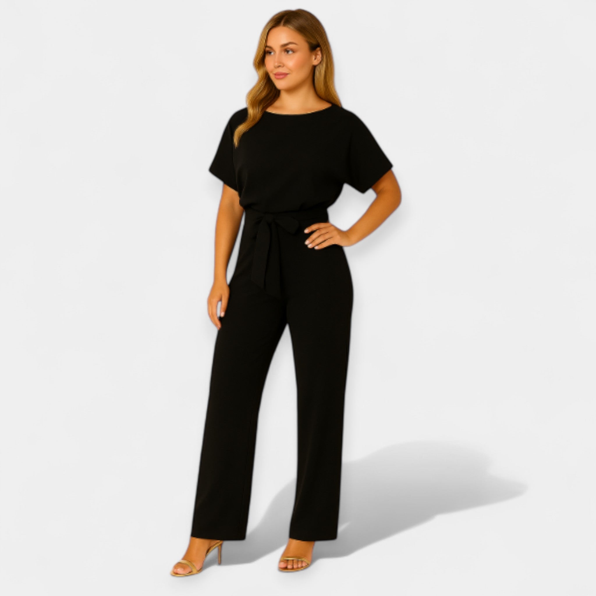 Combinaison Élégante avec Ceinture Ajustable