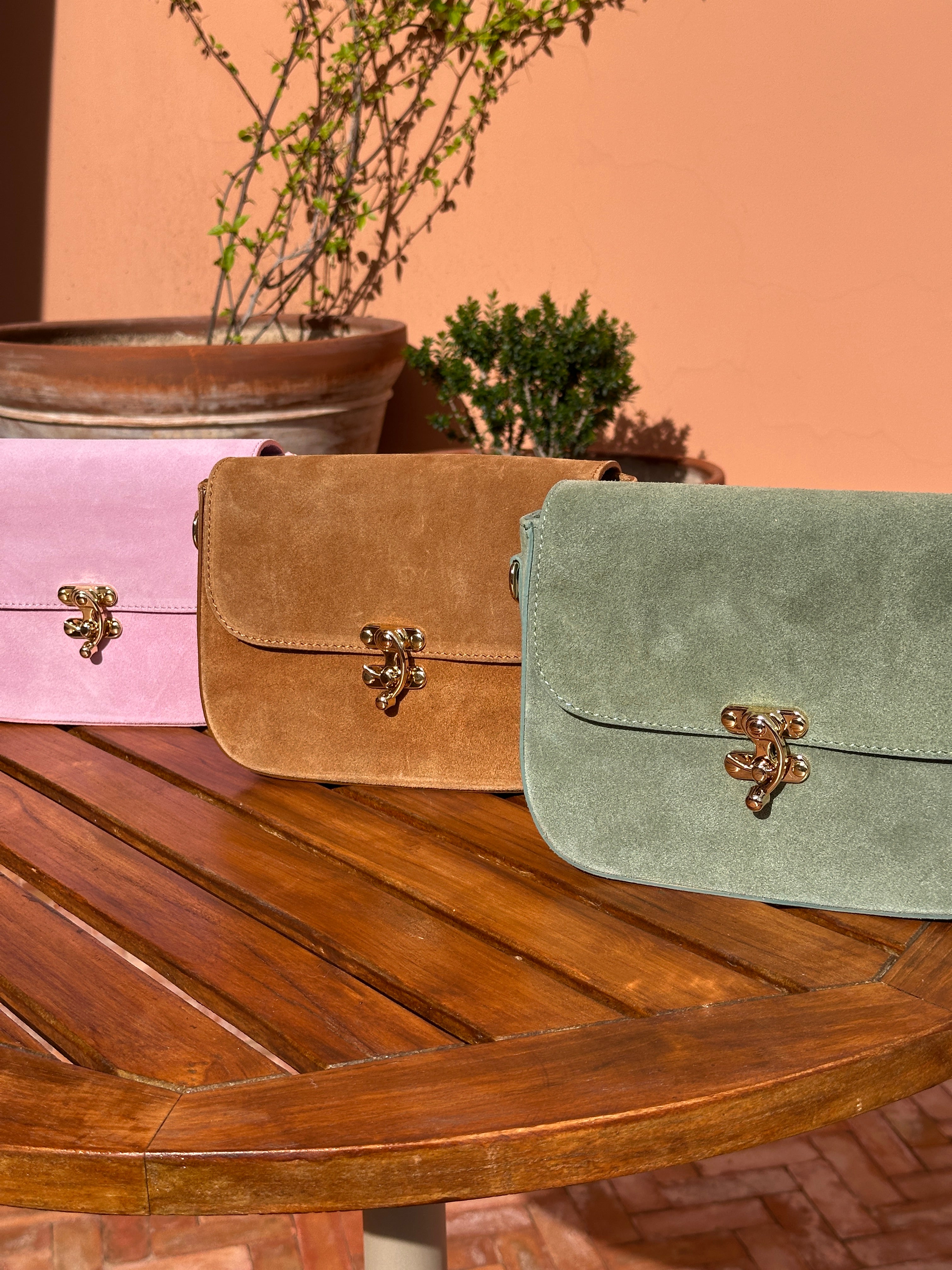 Sac en daim – Couleurs ensoleillées