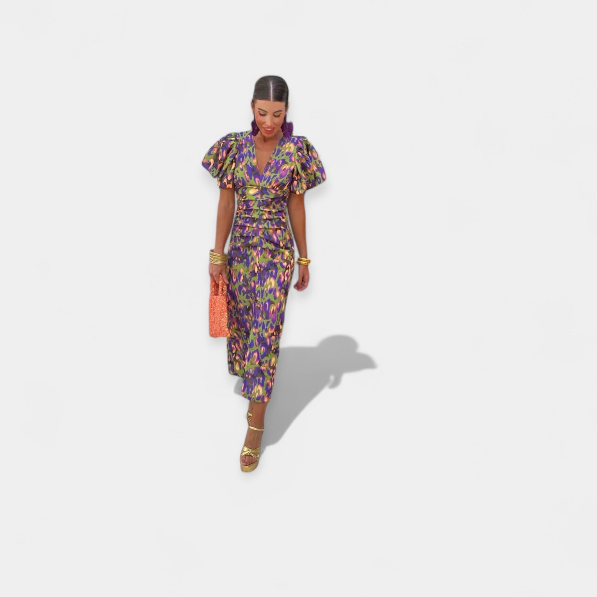 Robe à Volants avec Manches