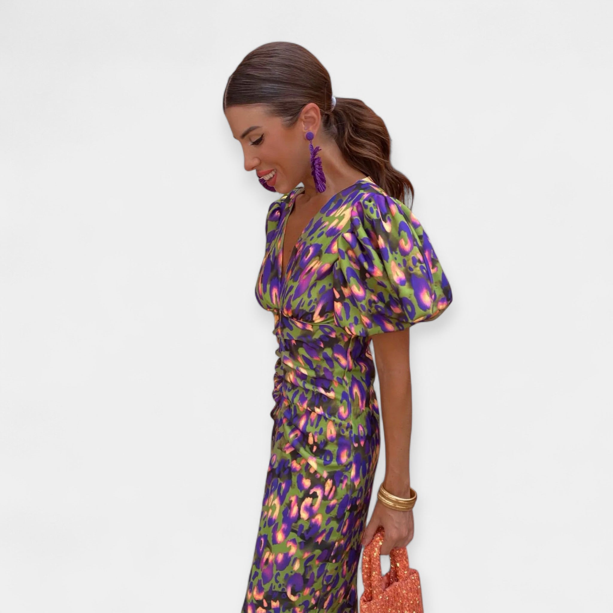 Robe à Volants avec Manches
