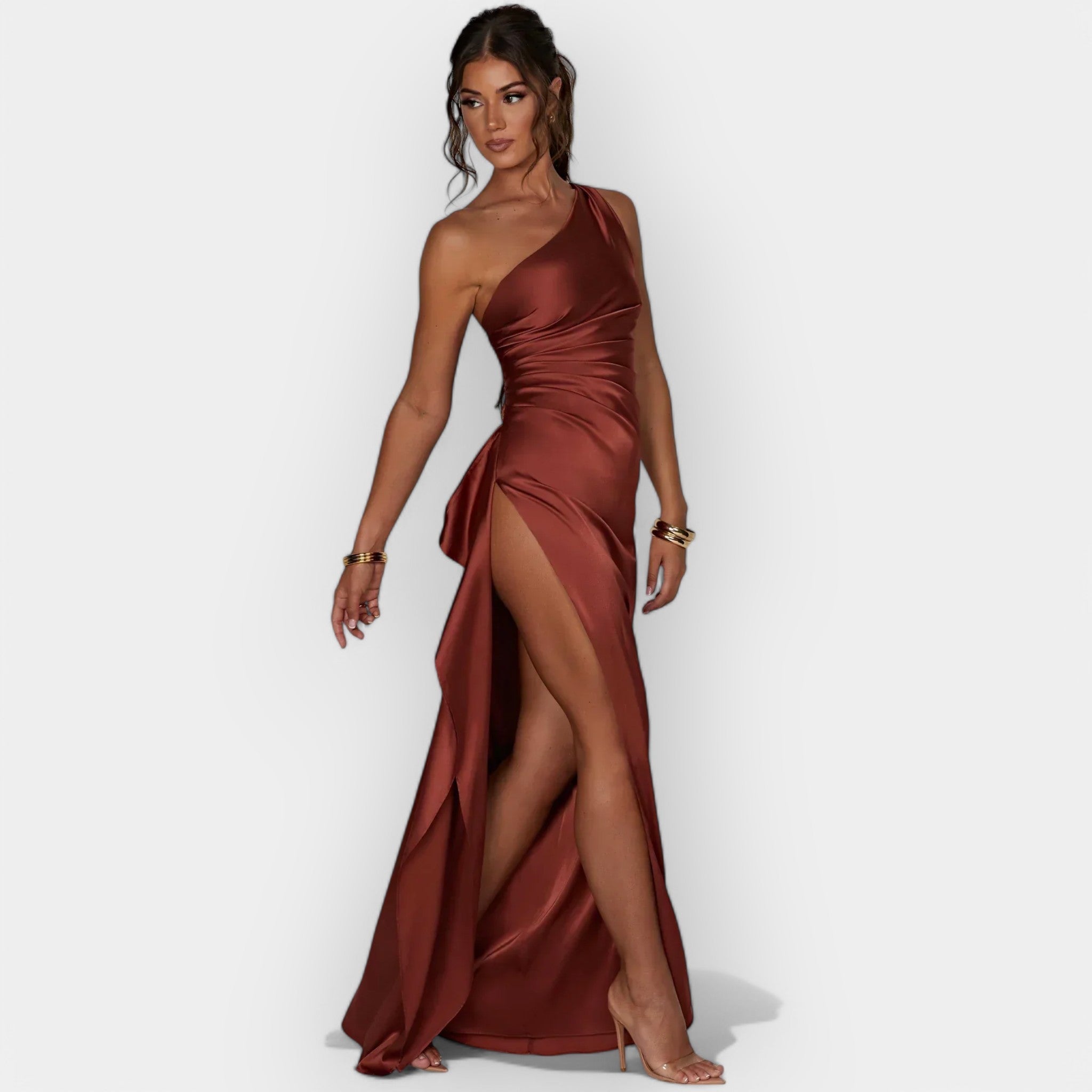 Robe en Satin pour Soirées Élégantes