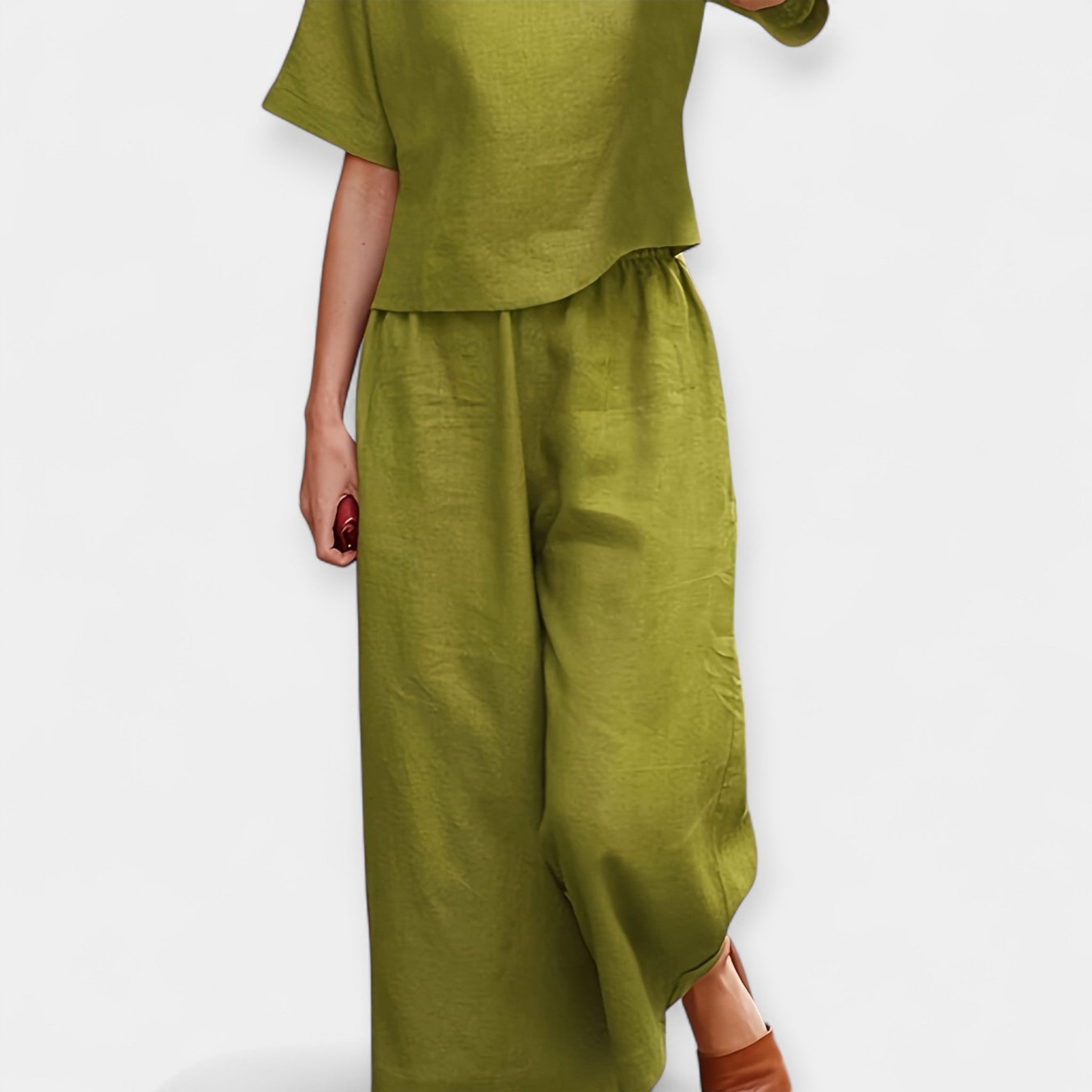Ensemble Pantalon Aérien avec Manches Courtes