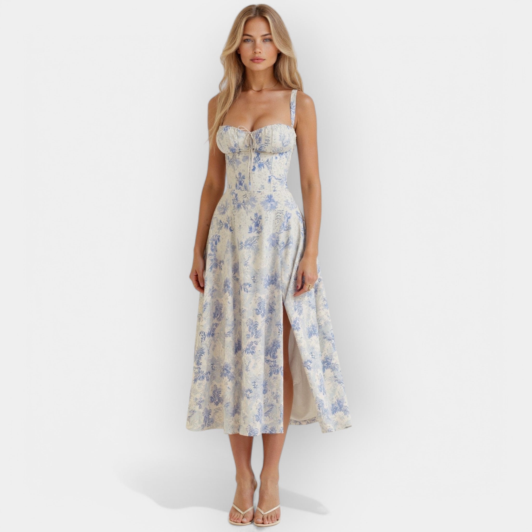 Robe Midi avec Corset