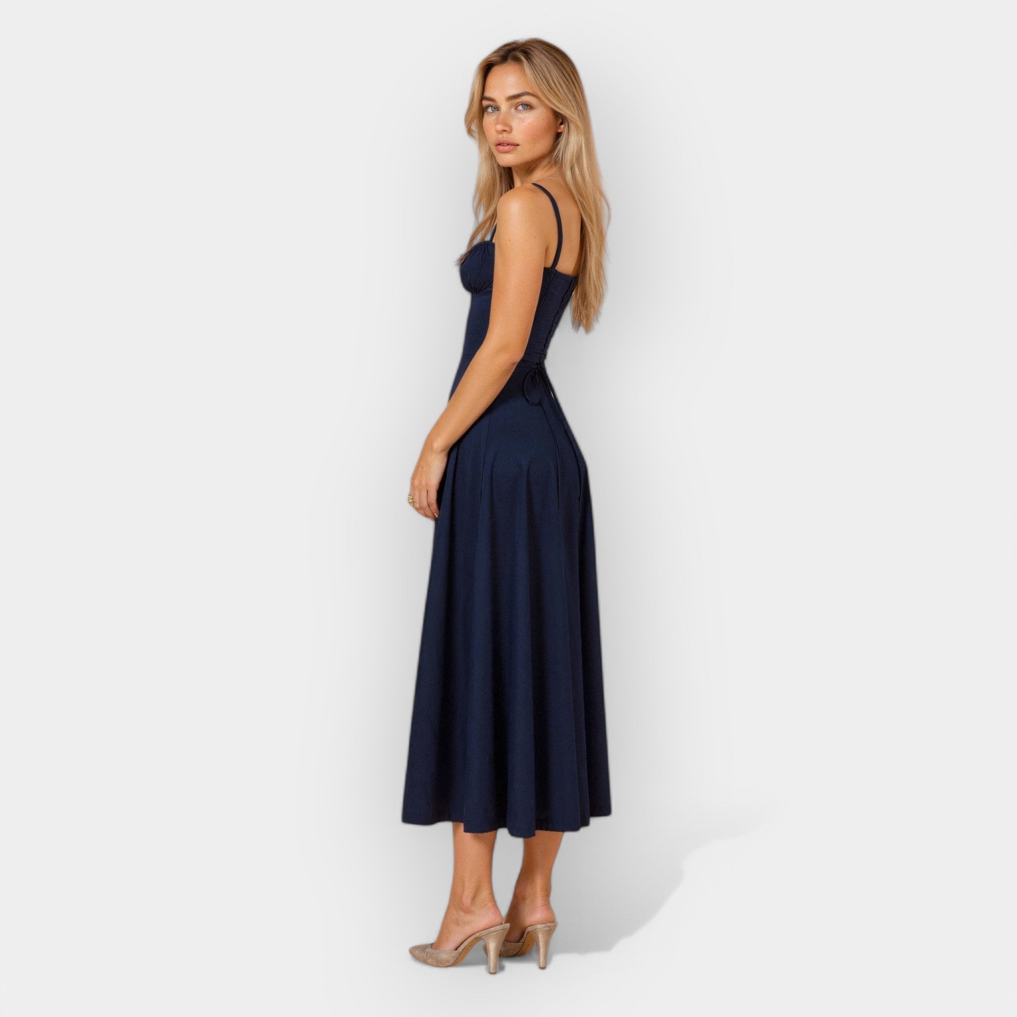 Robe Midi avec Corset