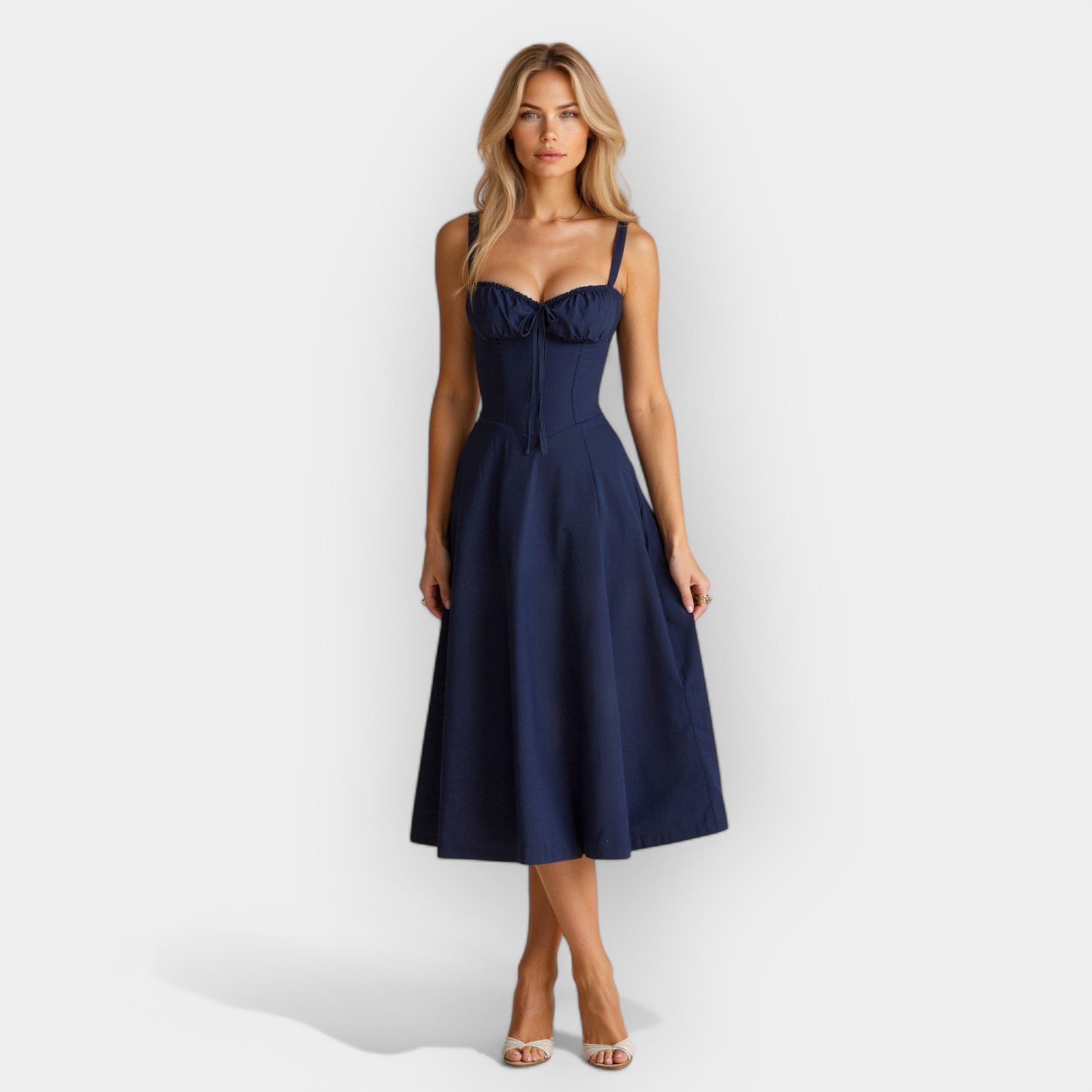 Robe Midi avec Corset