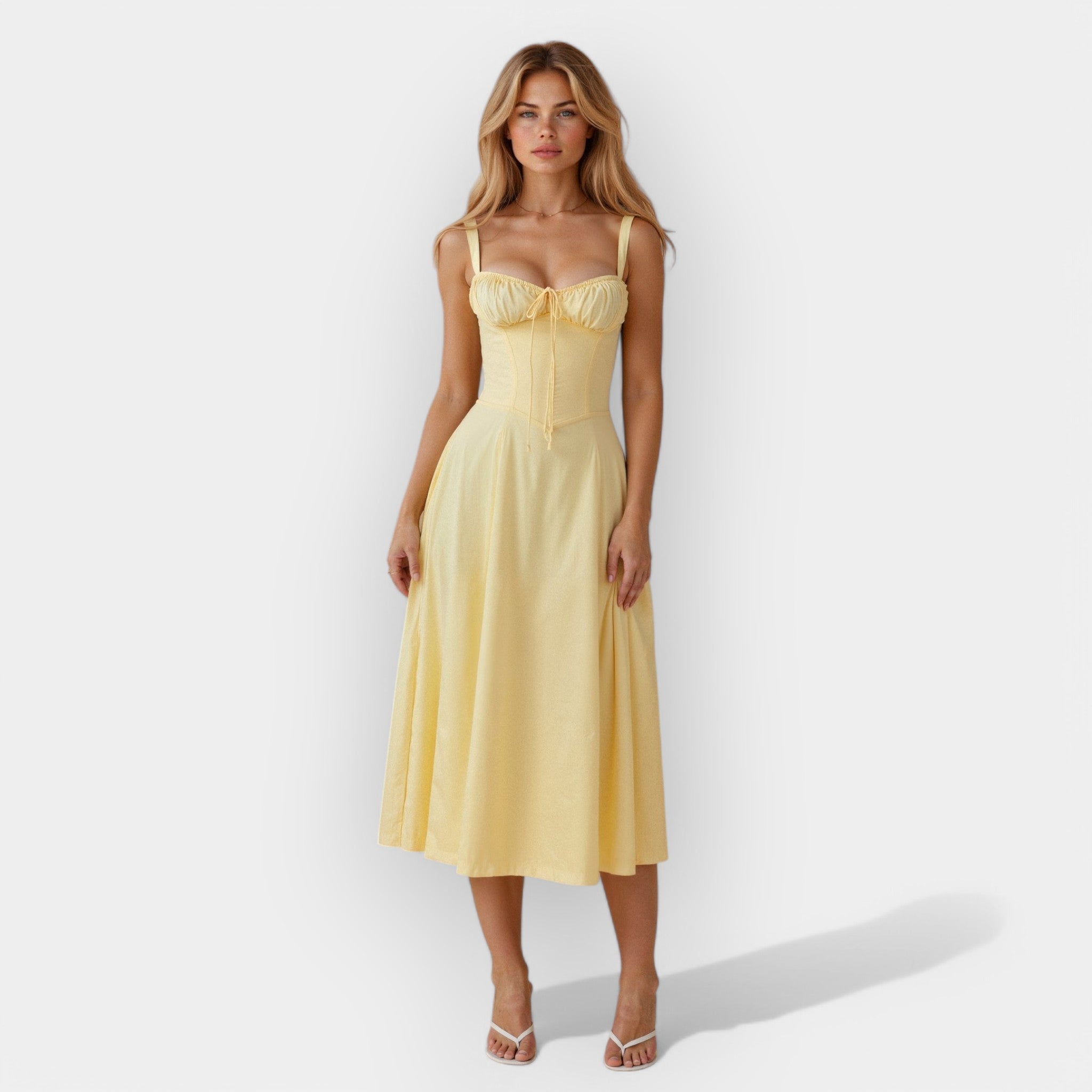 Robe Midi avec Corset