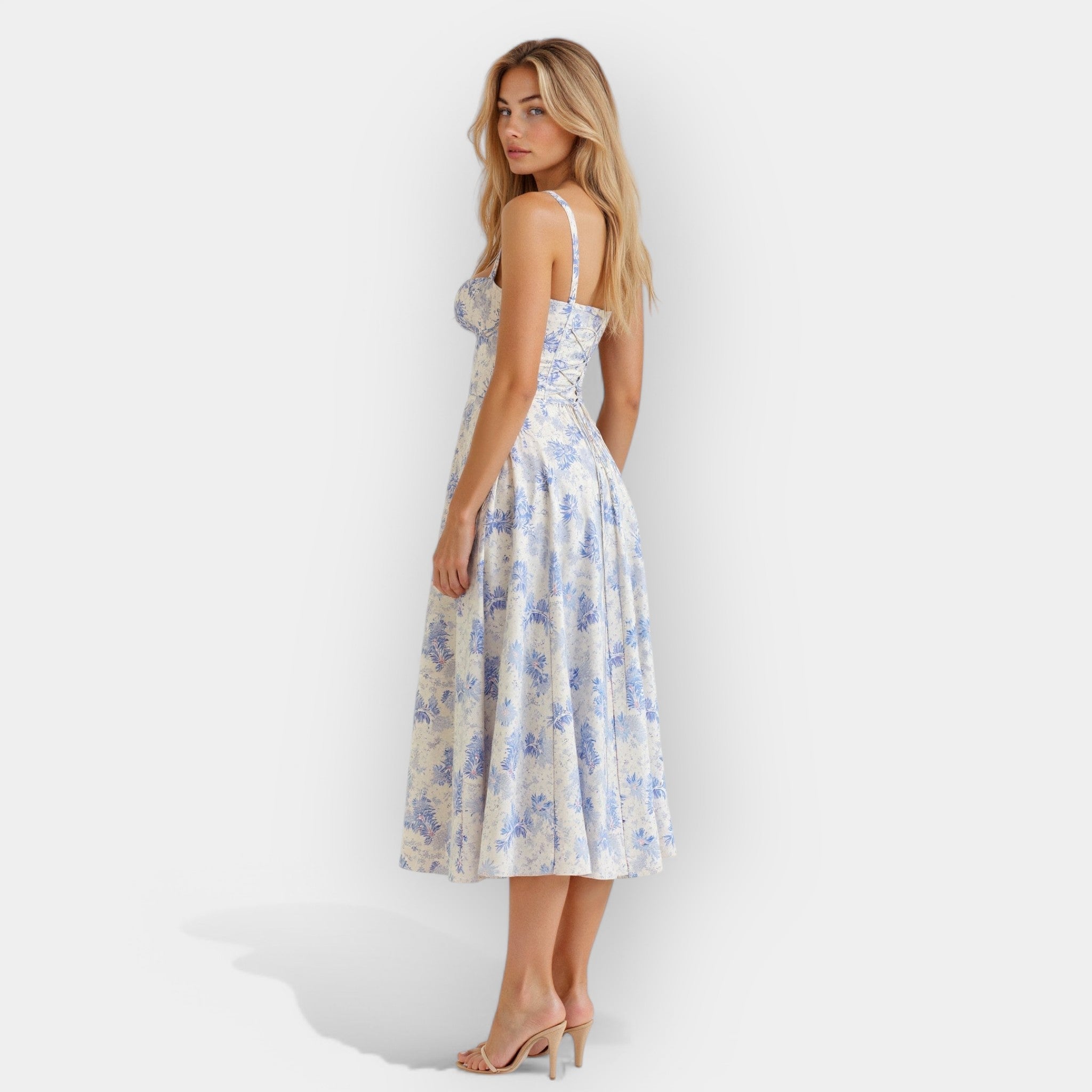 Robe Midi avec Corset