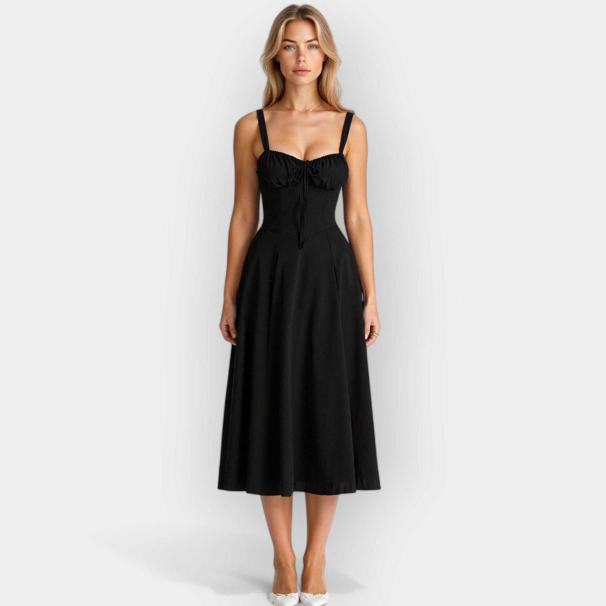 Robe Midi avec Corset