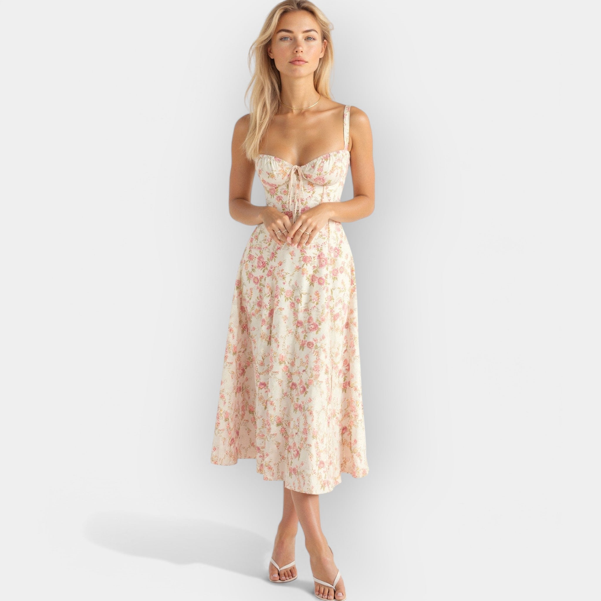 Robe Midi avec Corset
