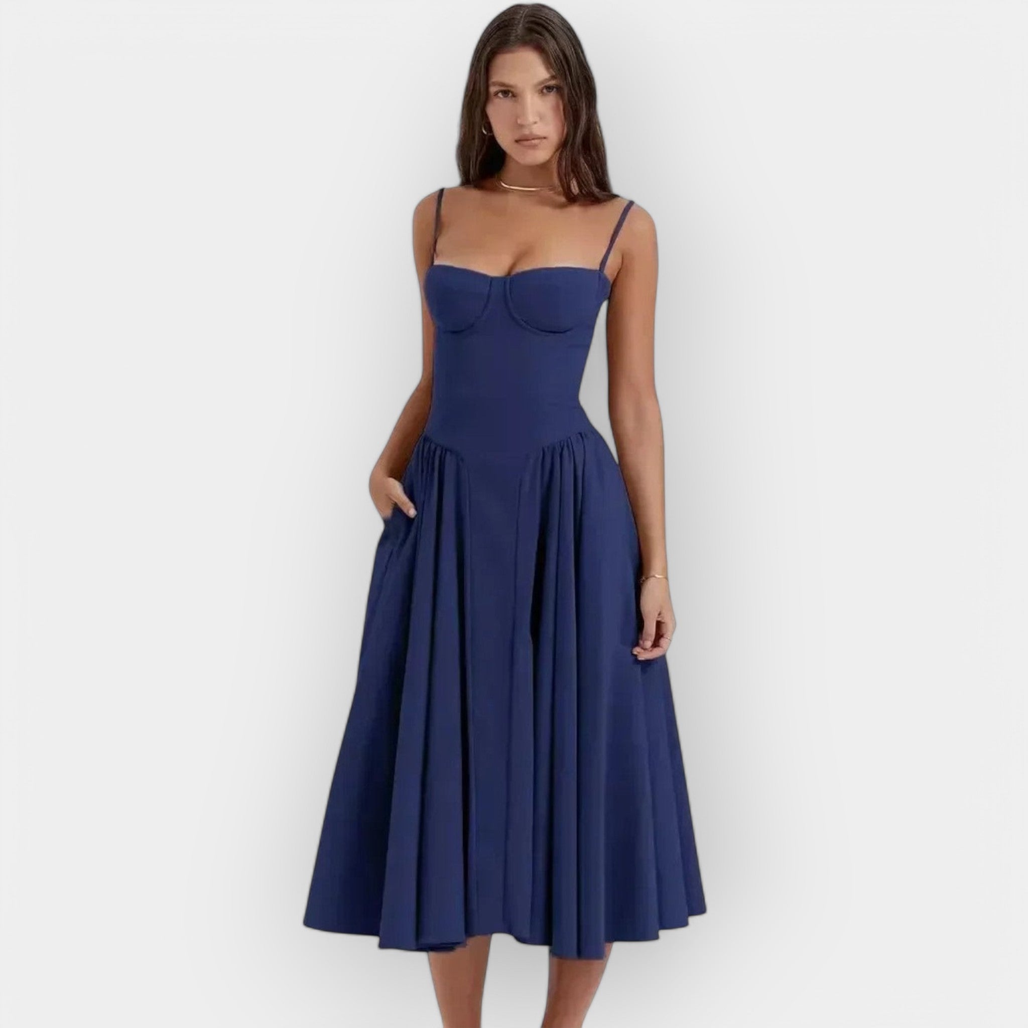 Robe Midi Épurée d'Été