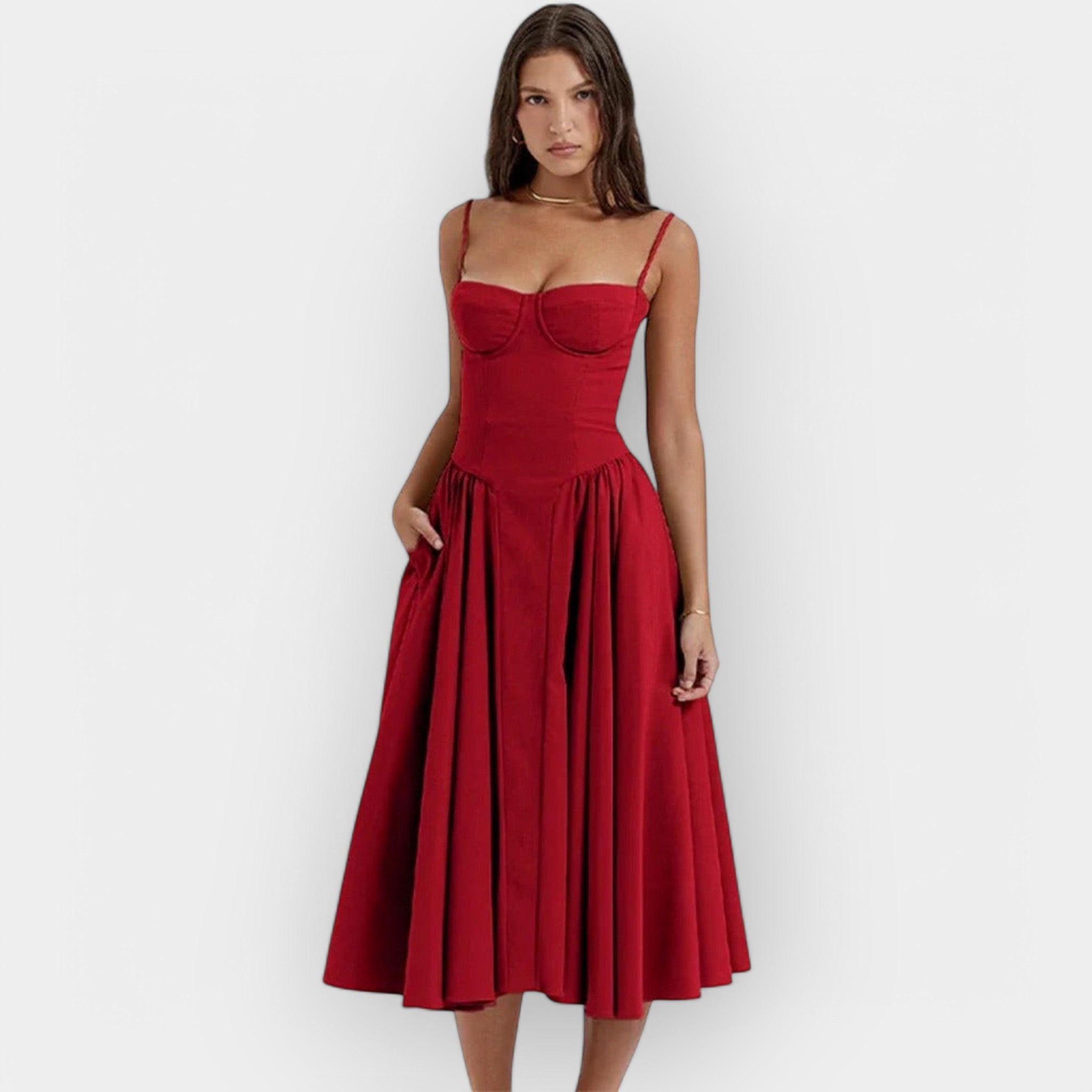 Robe Midi Épurée d'Été