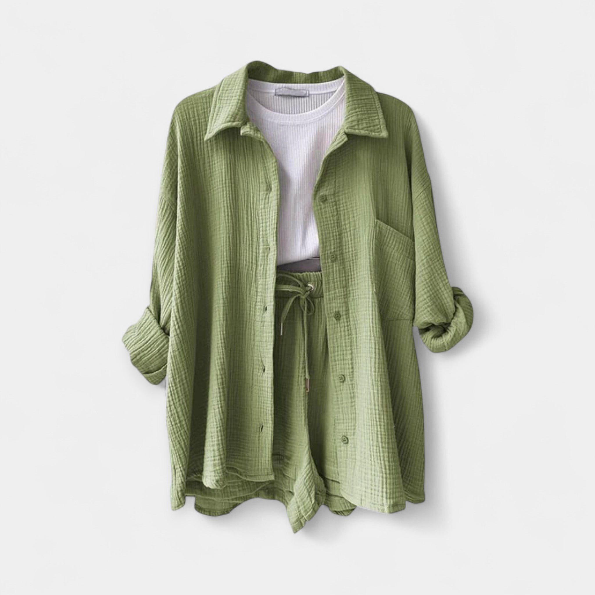Ensemble d'Été Bicolore - Top et Short