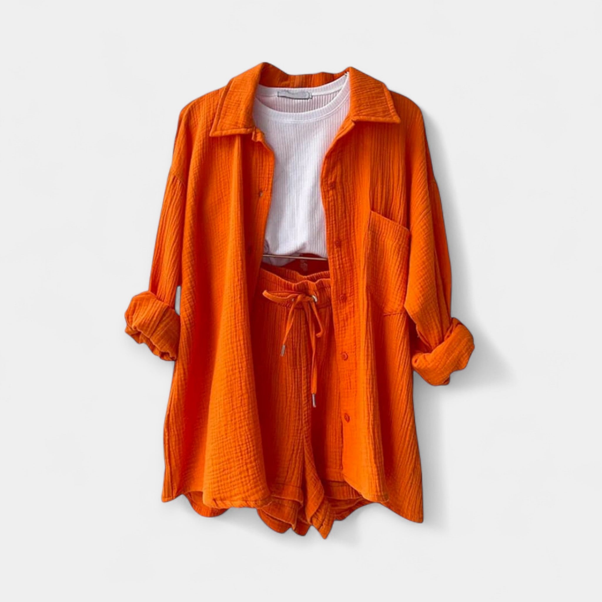 Ensemble d'Été Bicolore - Top et Short