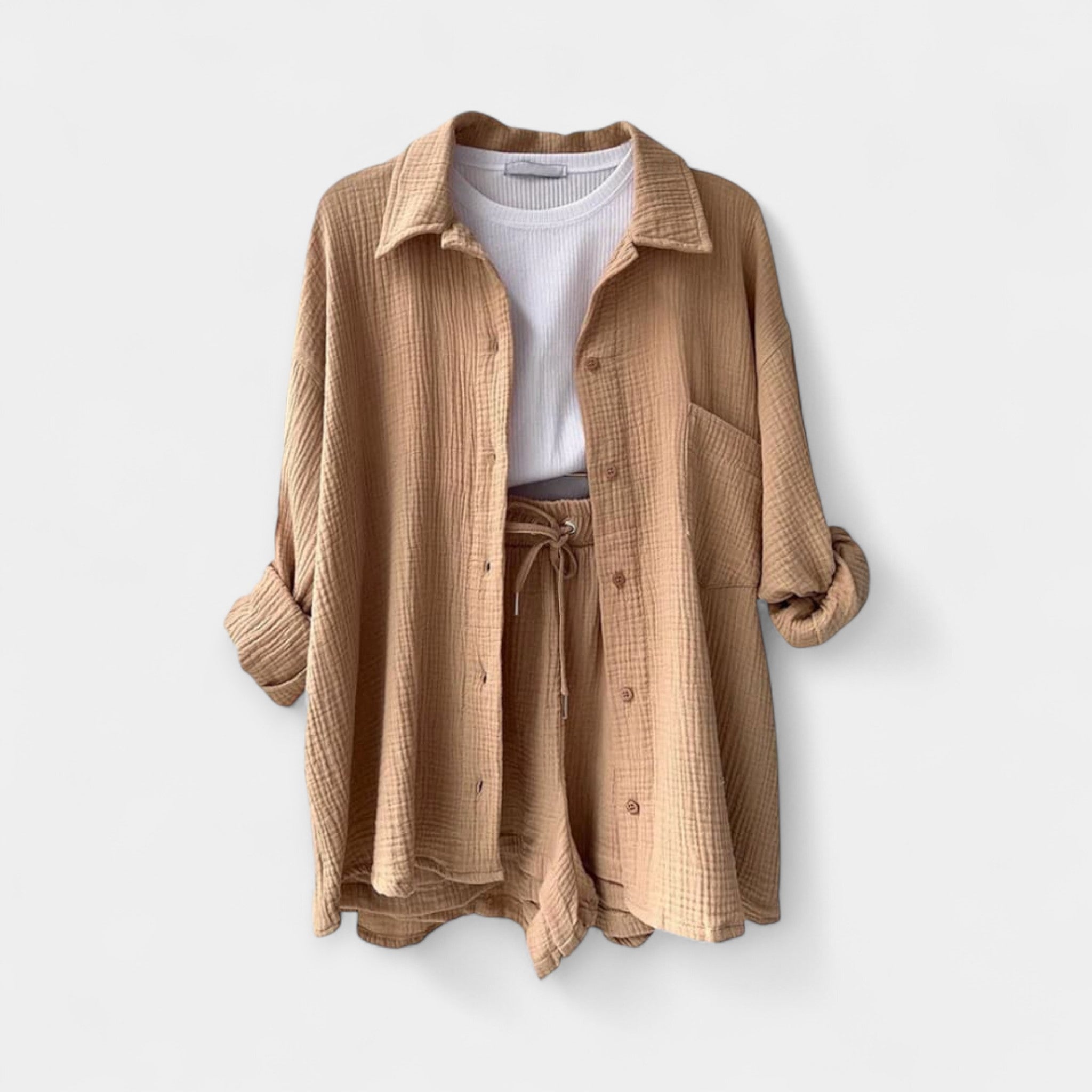 Ensemble d'Été Bicolore - Top et Short