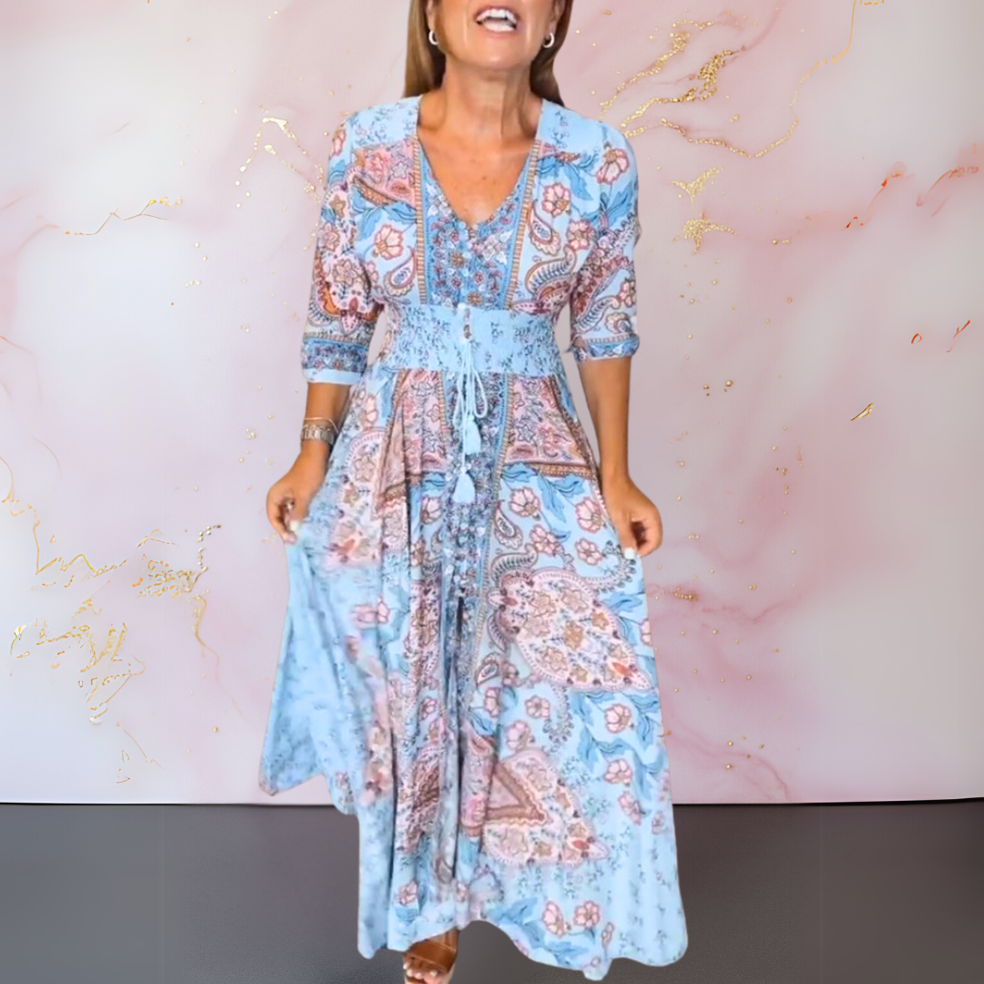 JULIA | SOMMERKLEID MIT V-AUSSCHNITT