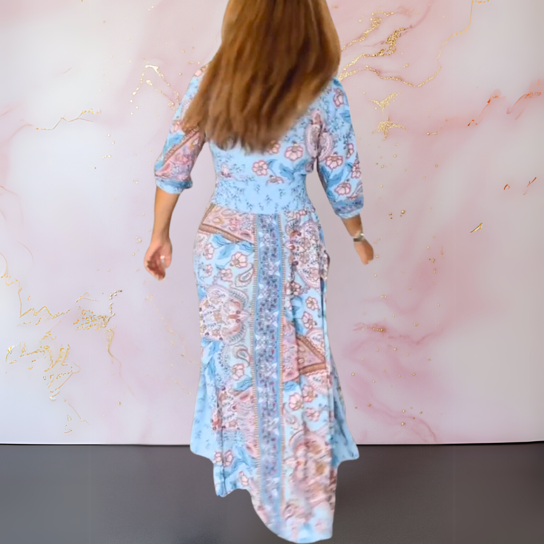 JULIA | SOMMERKLEID MIT V-AUSSCHNITT