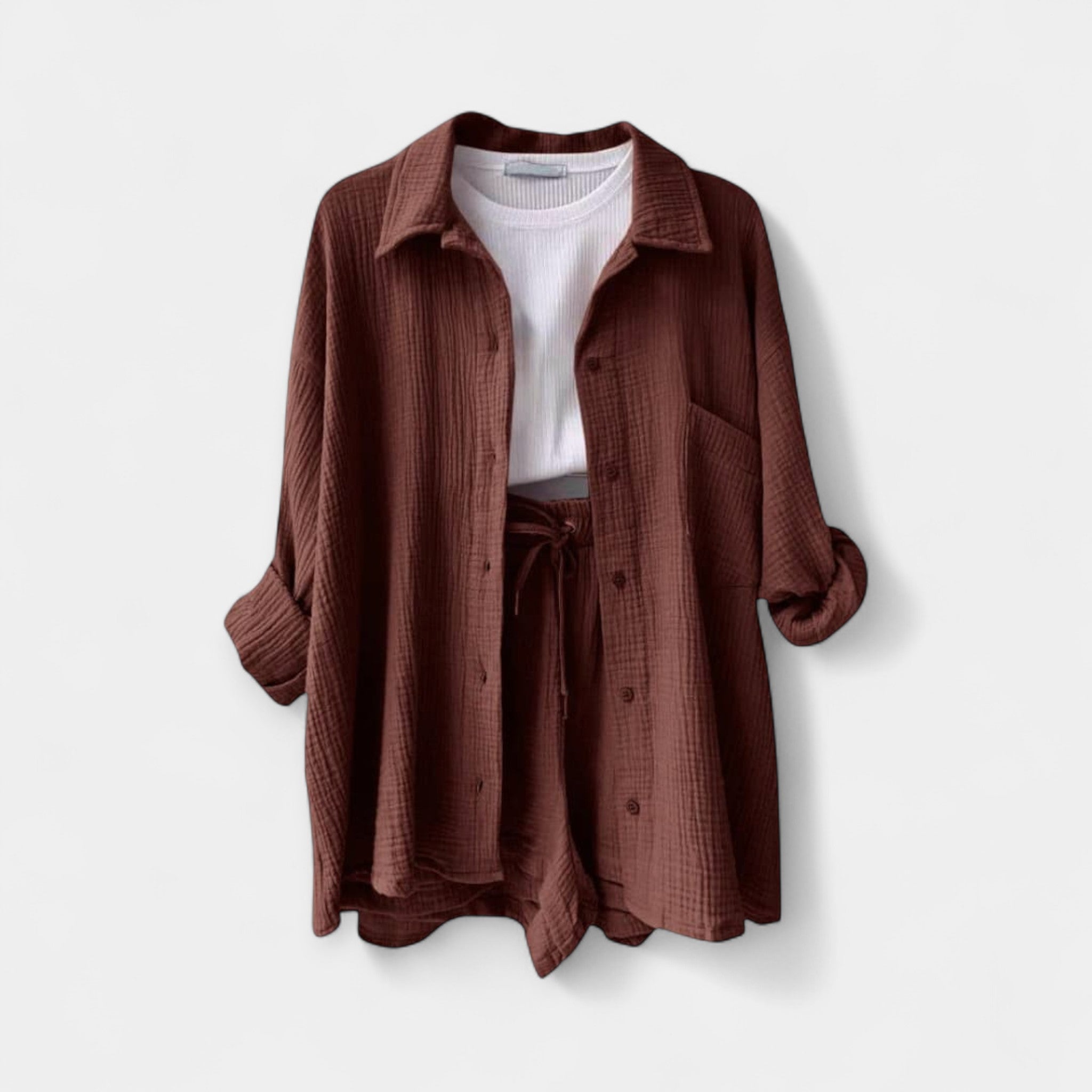 Ensemble d'Été Bicolore - Top et Short