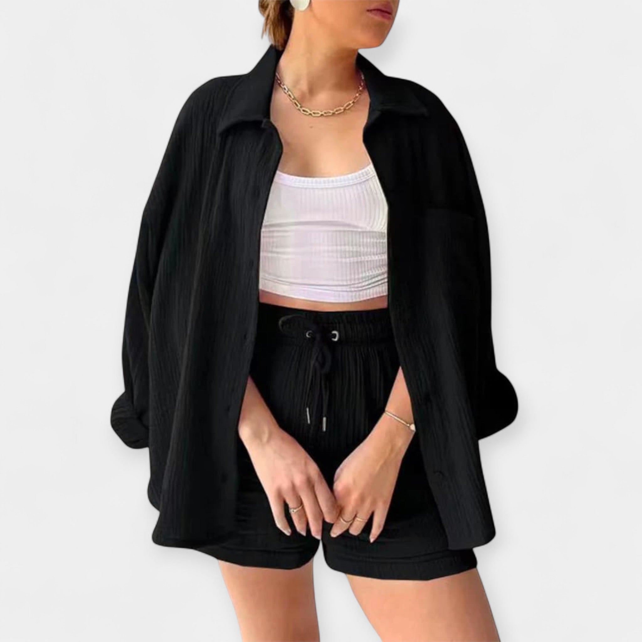 Ensemble d'Été Bicolore - Top et Short