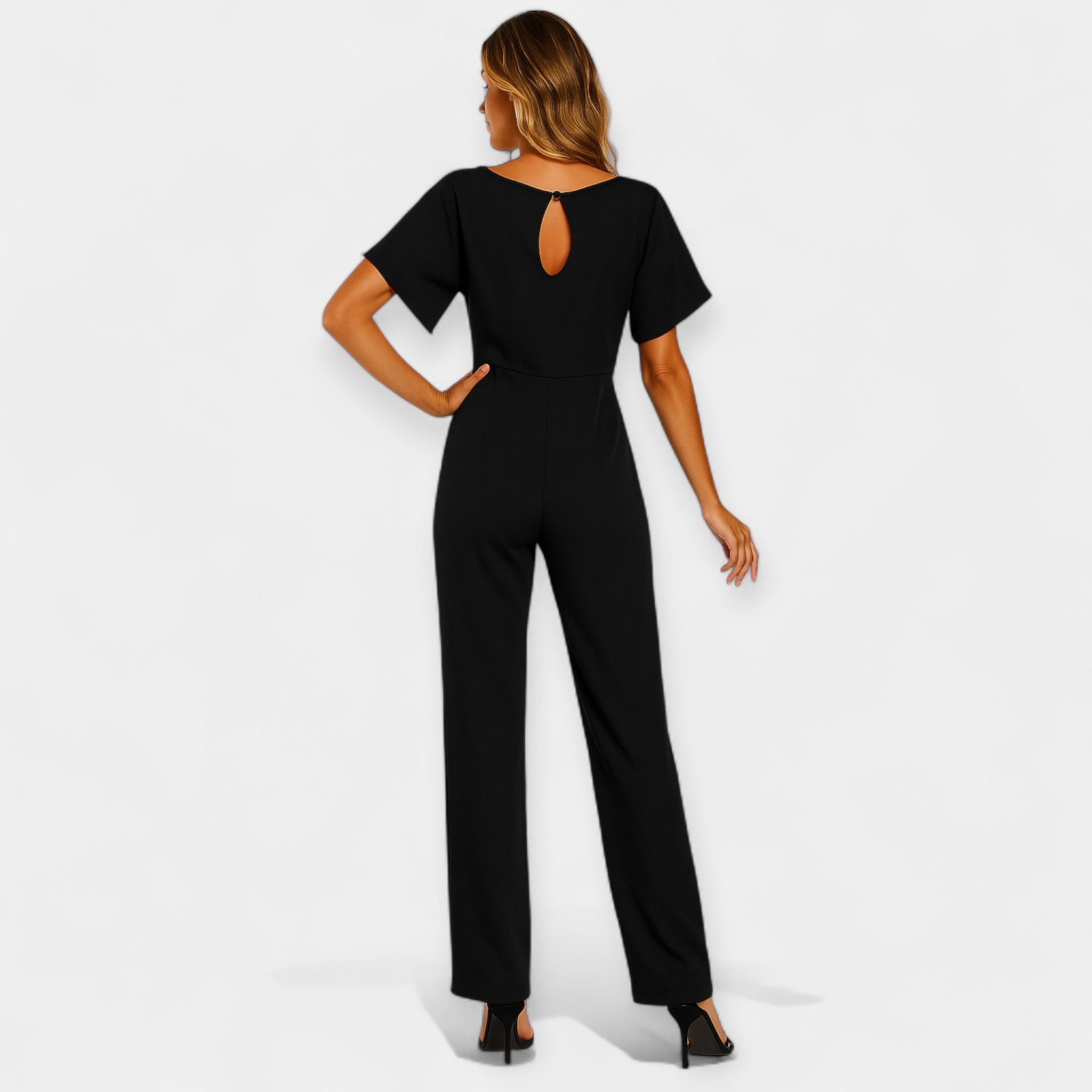 Combinaison Élégante avec Ceinture Ajustable