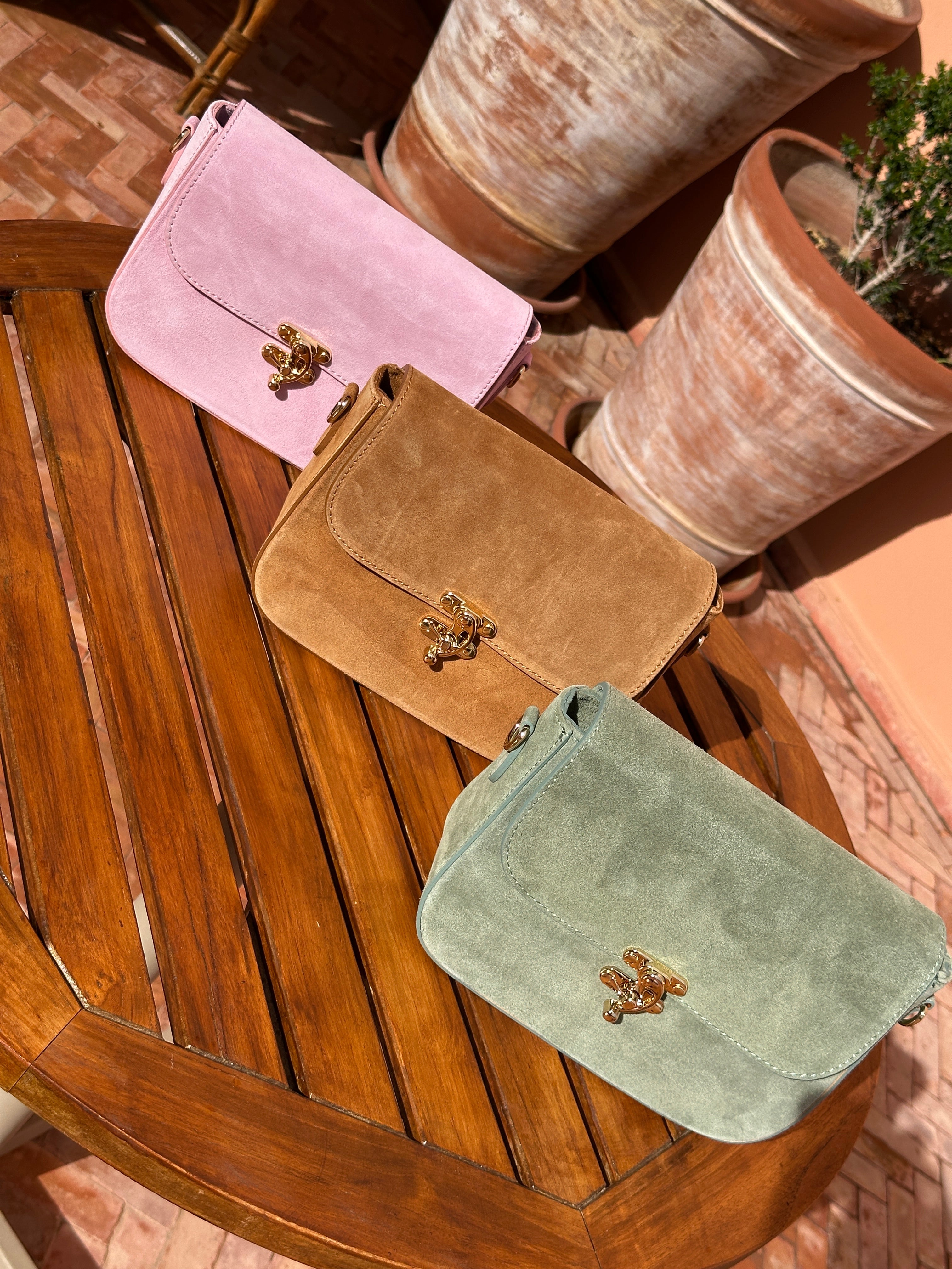 Sac en daim – Couleurs ensoleillées