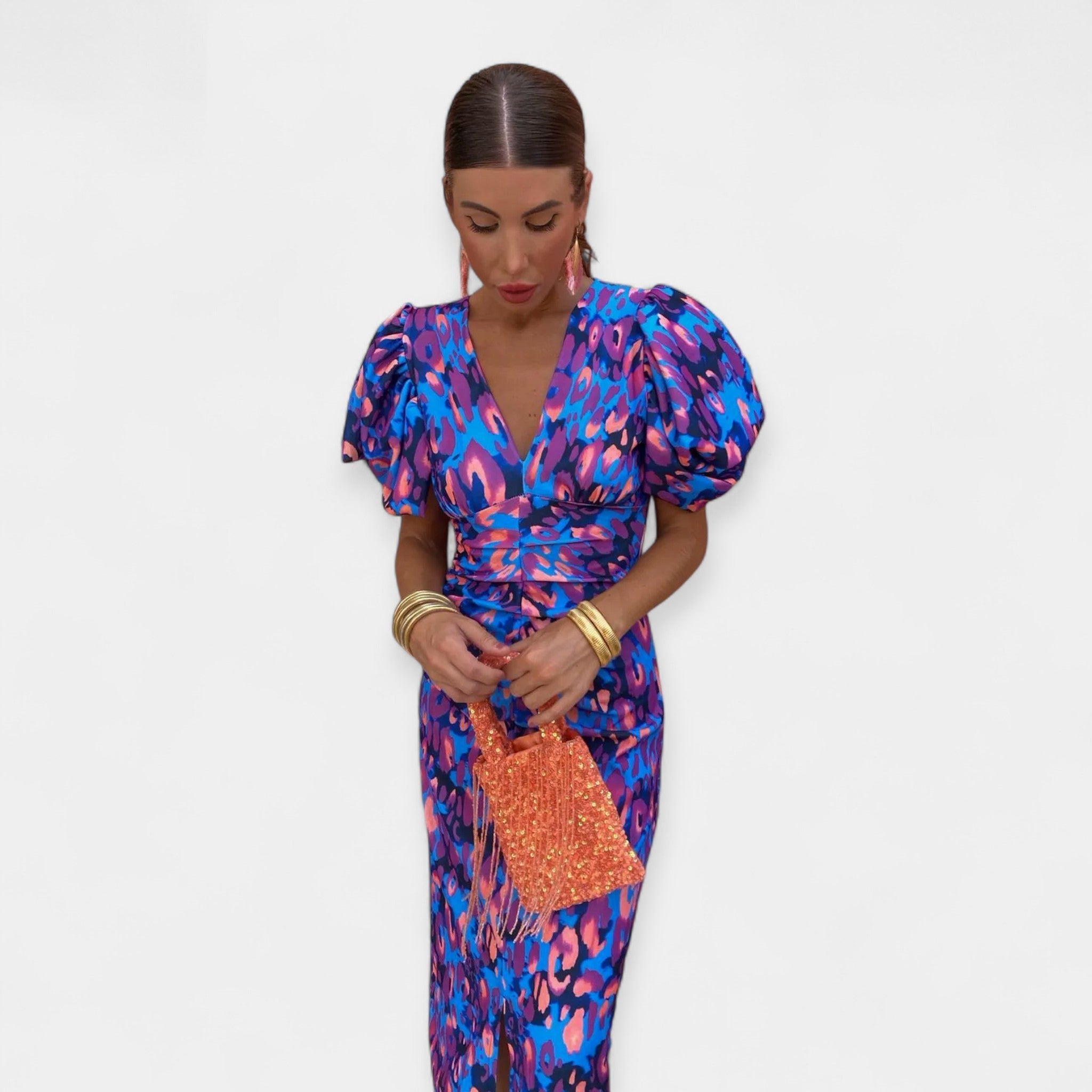 Robe à Volants avec Manches