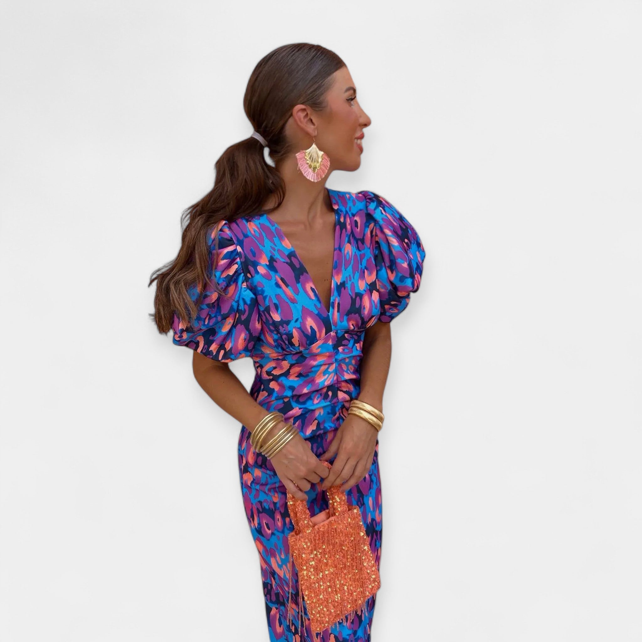 Robe à Volants avec Manches