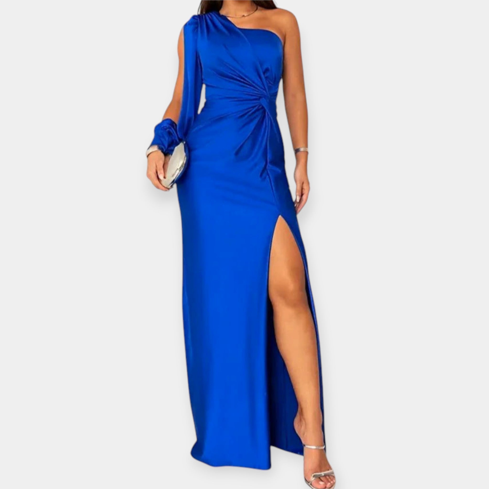 Robe Maxi à Une Épaule avec Fente