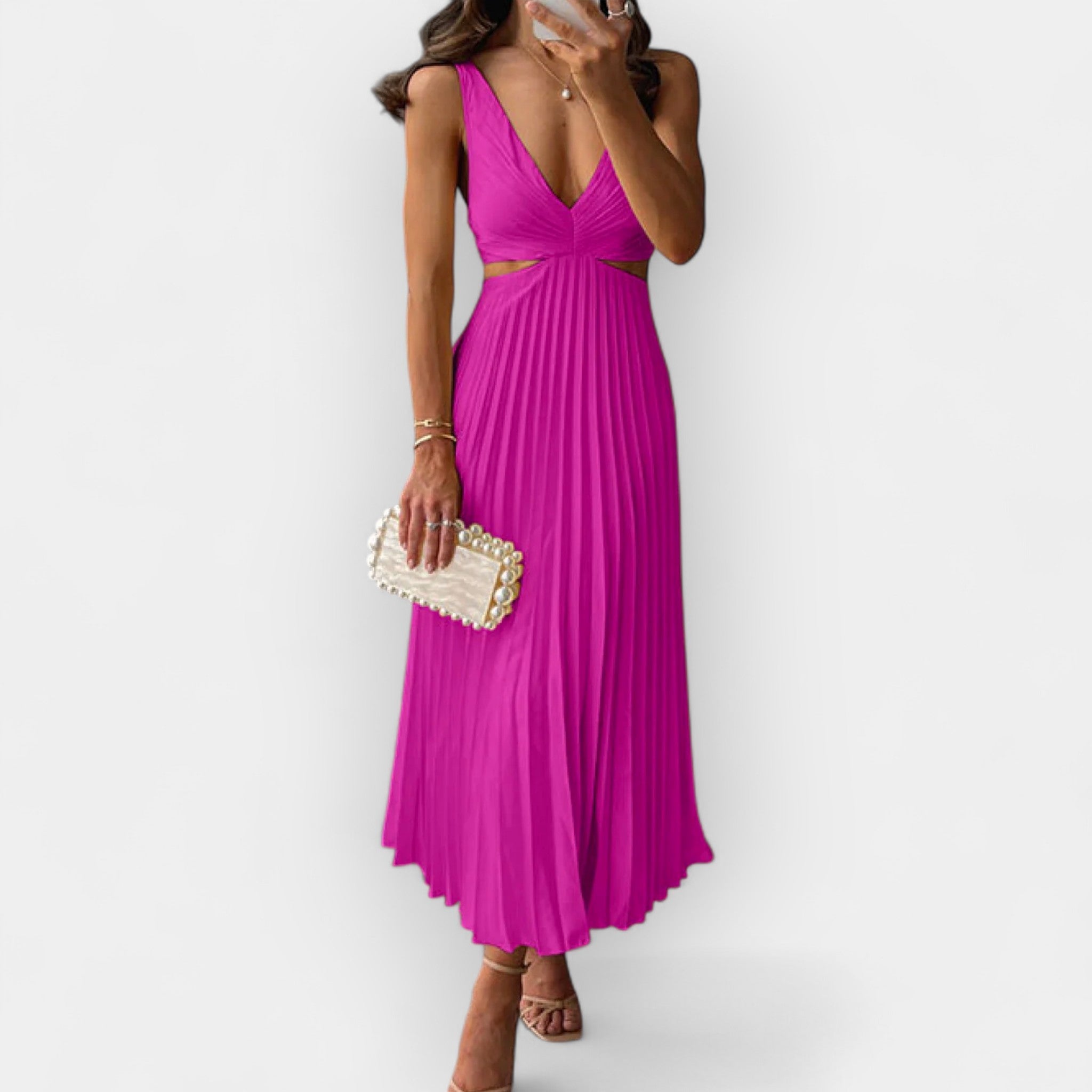 Robe Midi en Satin
