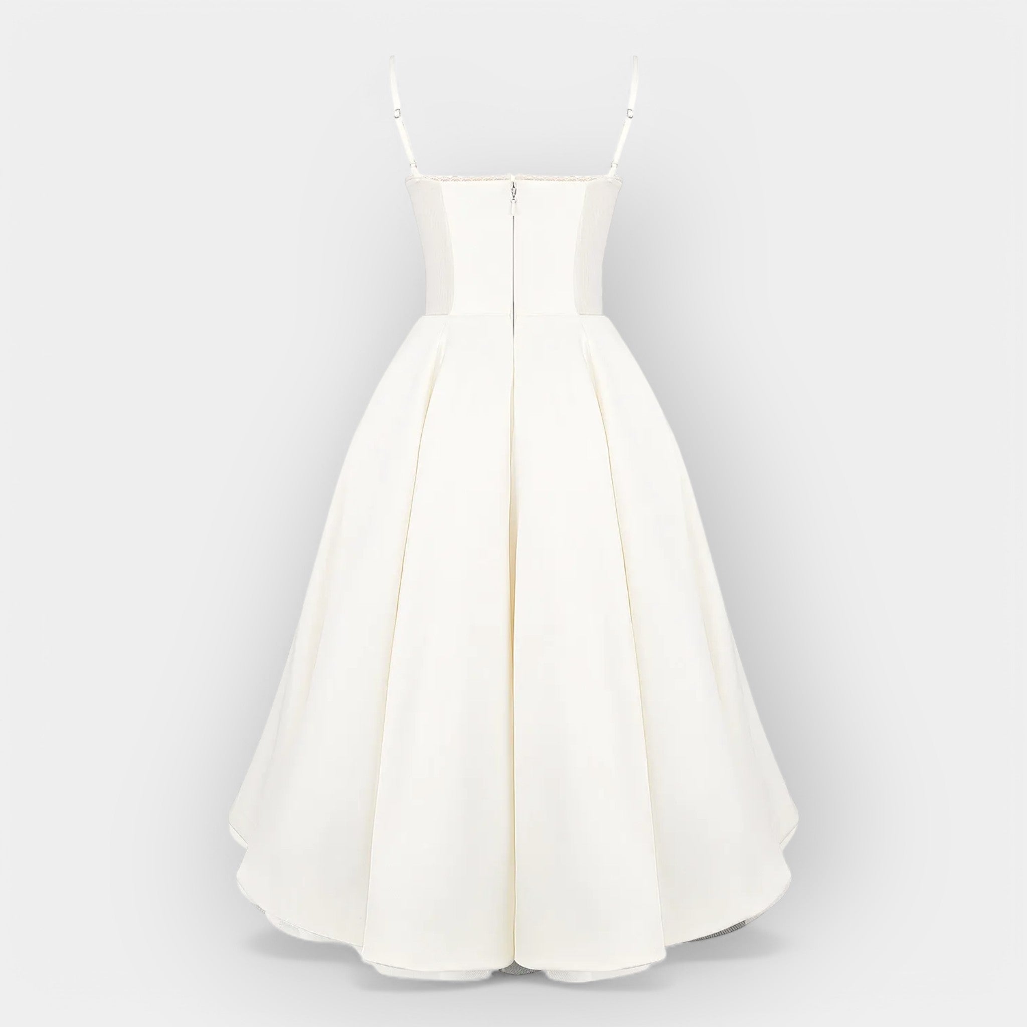 Robe Midi Blanche Épurée