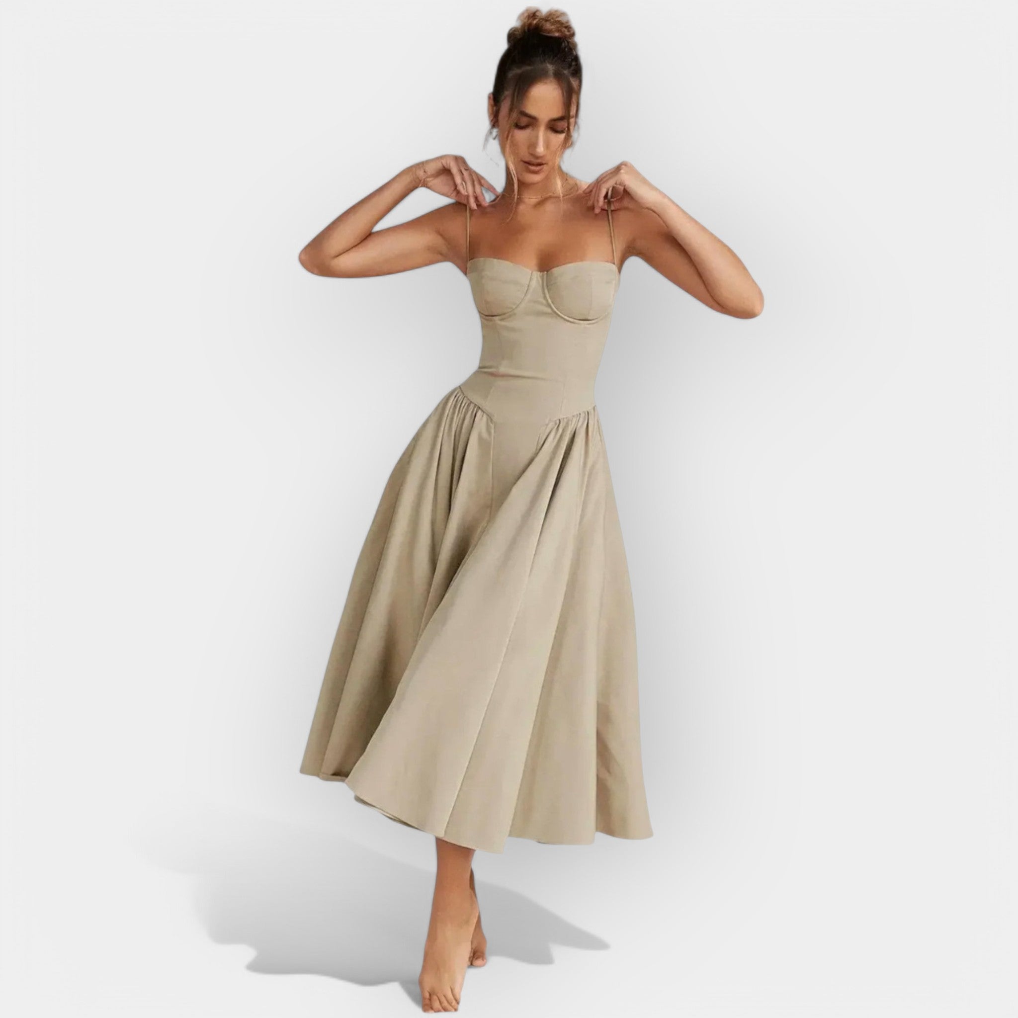 Robe Midi Épurée d'Été