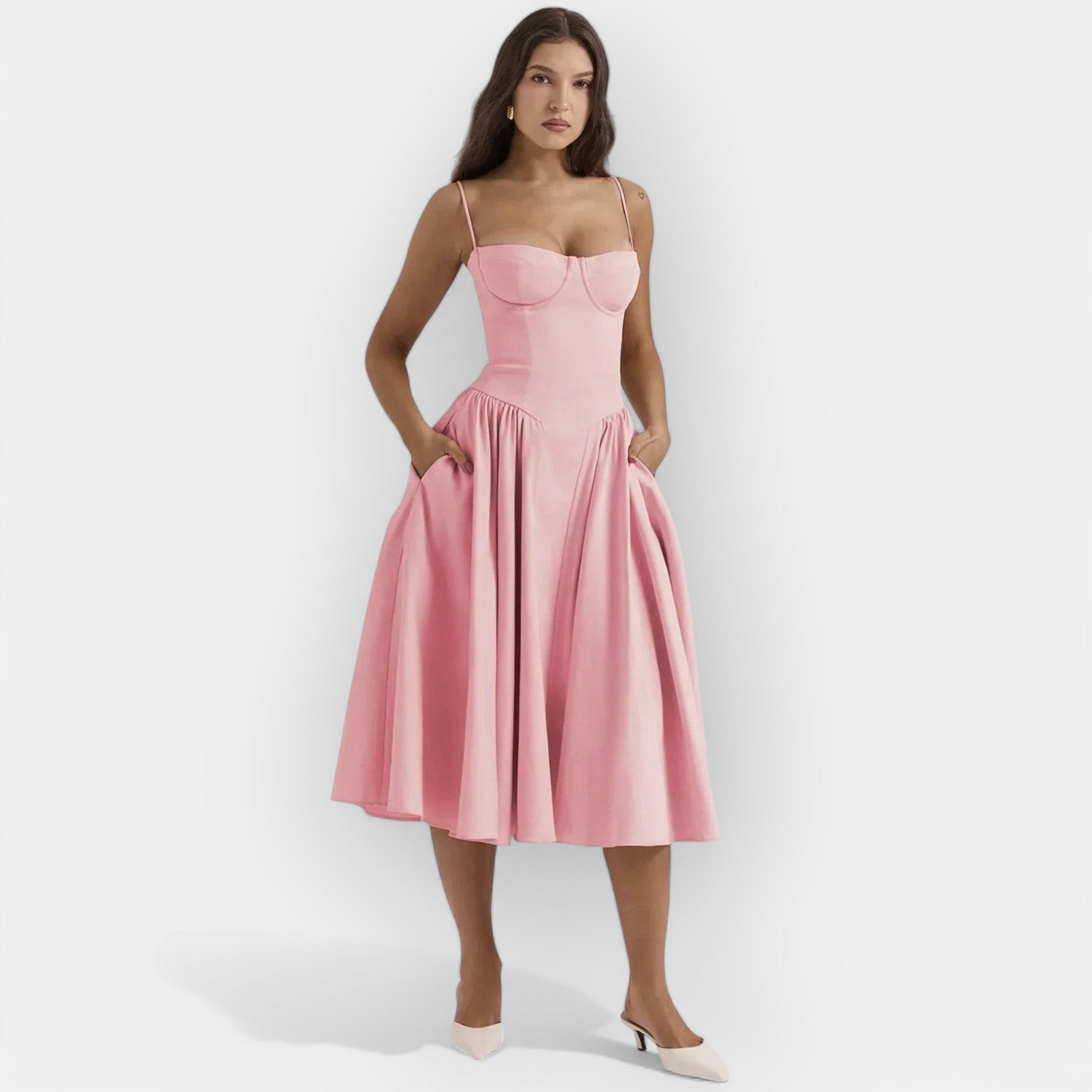 Robe Midi Épurée d'Été